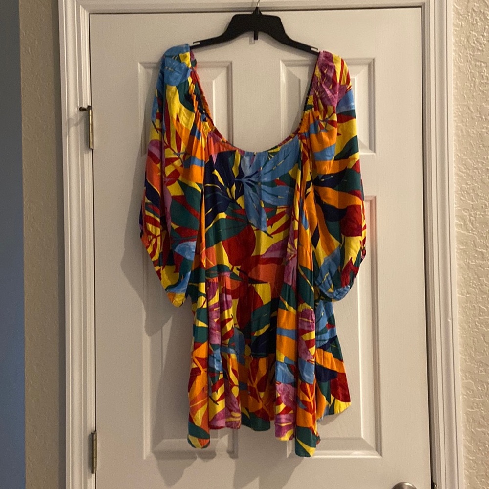 Adorable plus size top or bathing suit cover